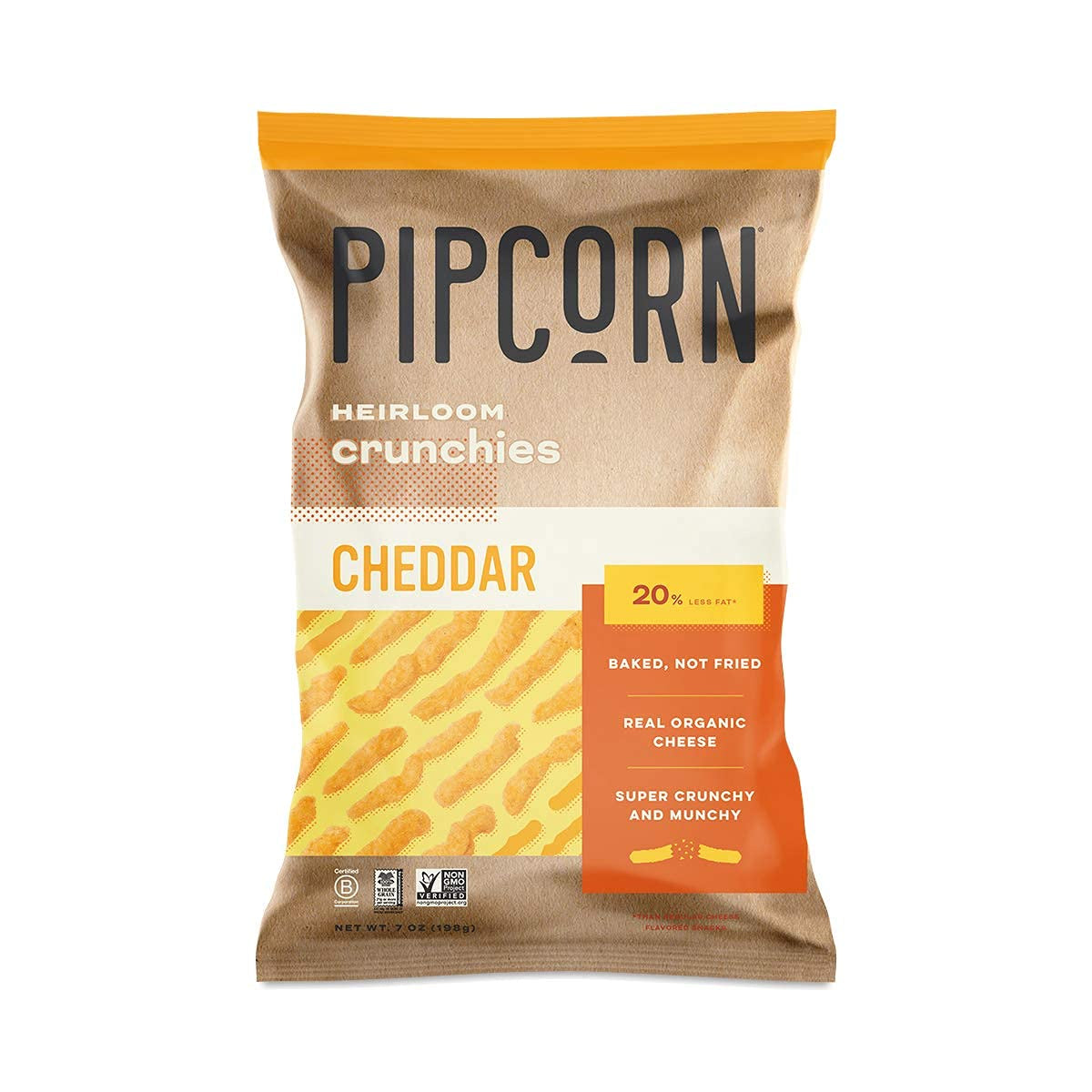 Pipcorn Crunchies Cheddar 7 oz.