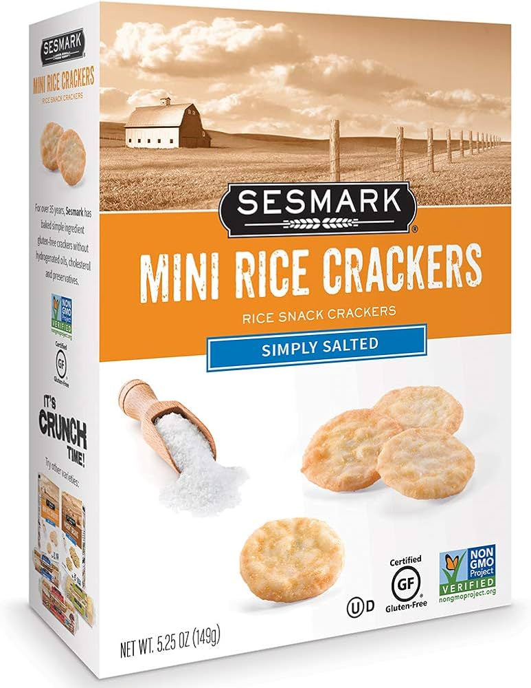 Sesmark Mini Rice Crackers Simply Salted 5.25oz