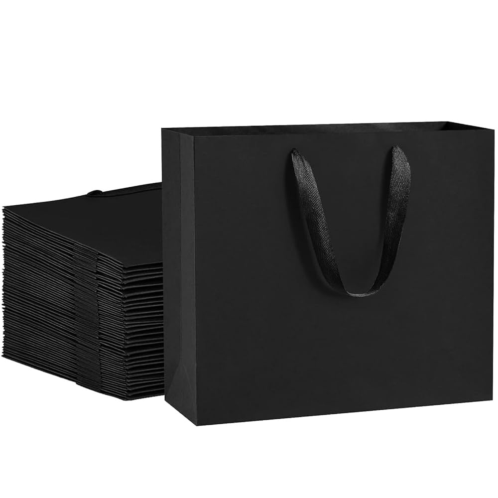 Gift Bag Black 12.5x4.5x11"