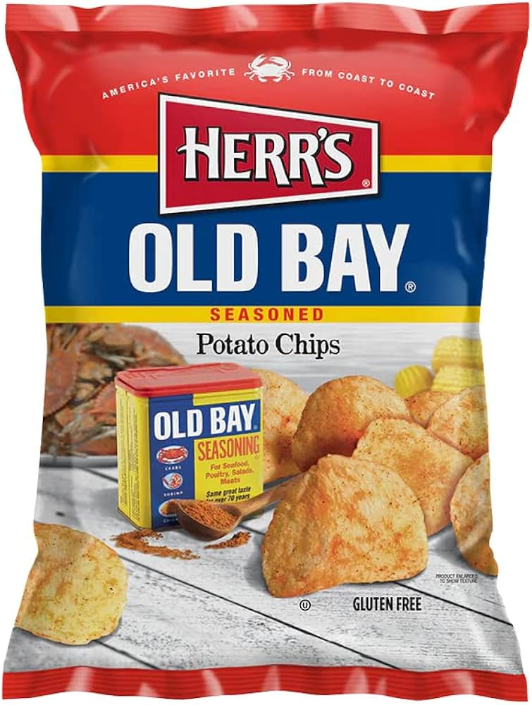 Herr's Old Bay Seasoned Potato Chips 7.75 oz.