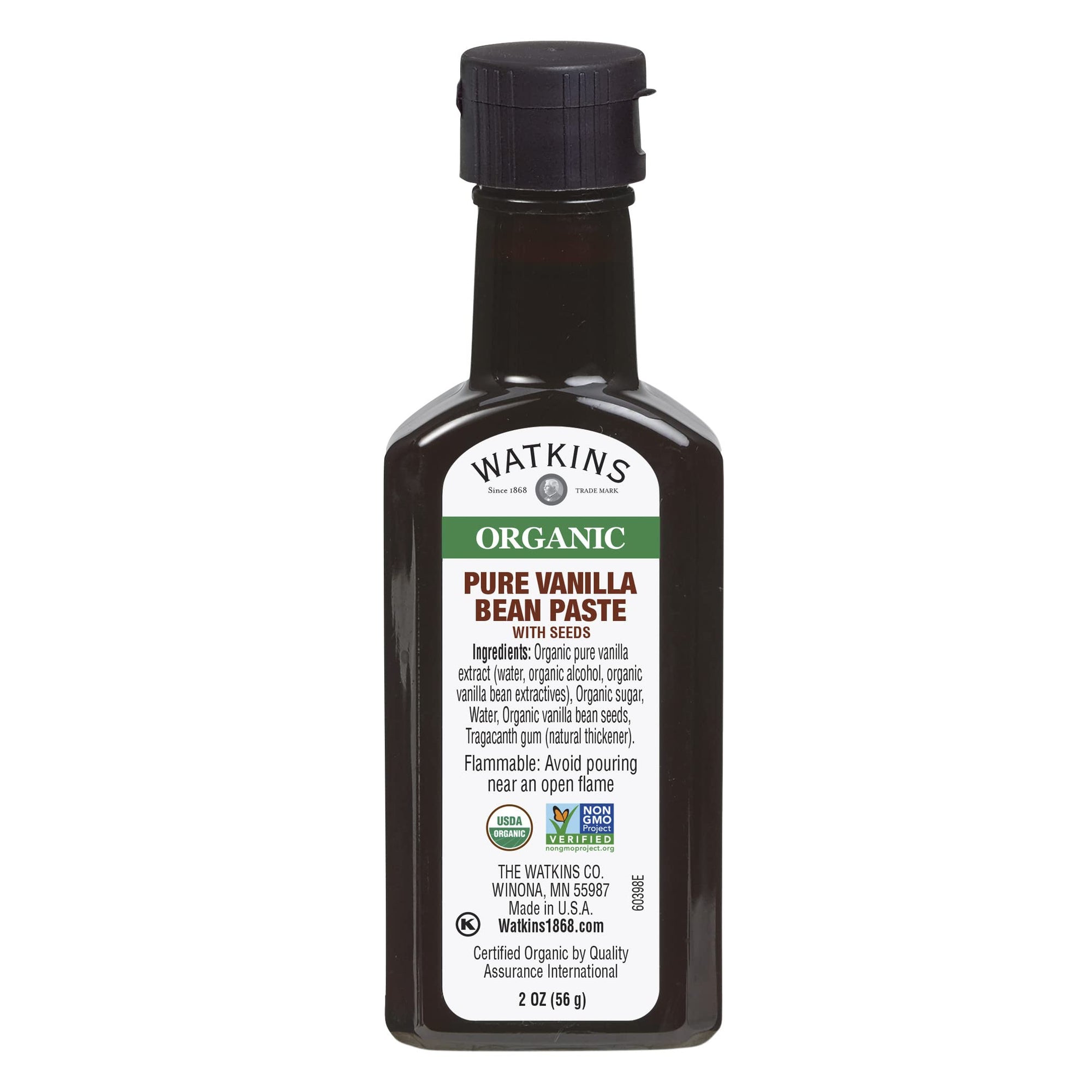 Watkins Pure Vanilla Bean Paste Organic 2oz