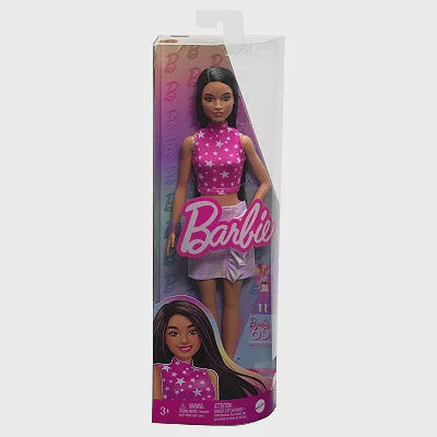 Barbie With Black Hair and Iridescent Skirt