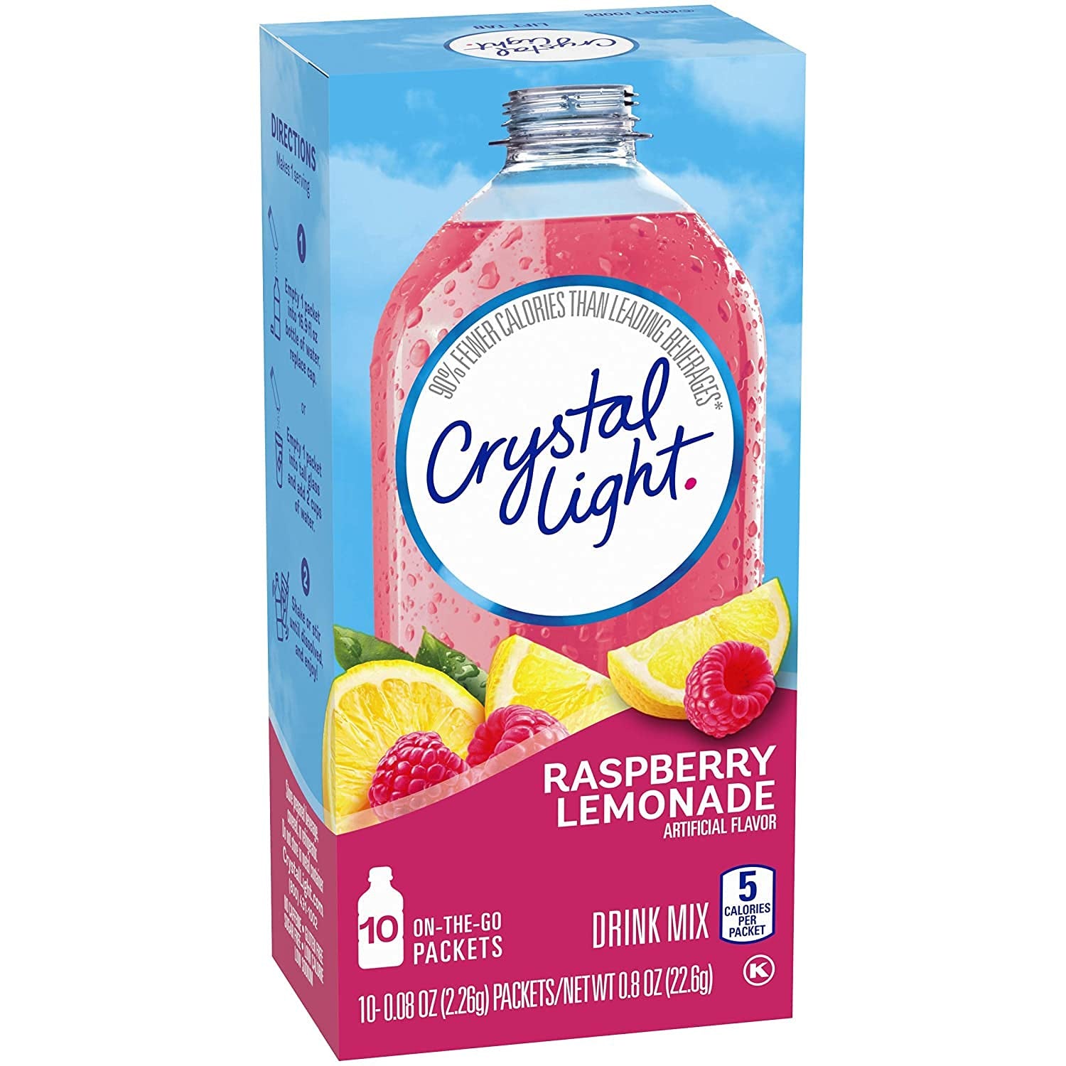 Crystal Light Raspberry Lemomade Drink Mix 10 pack