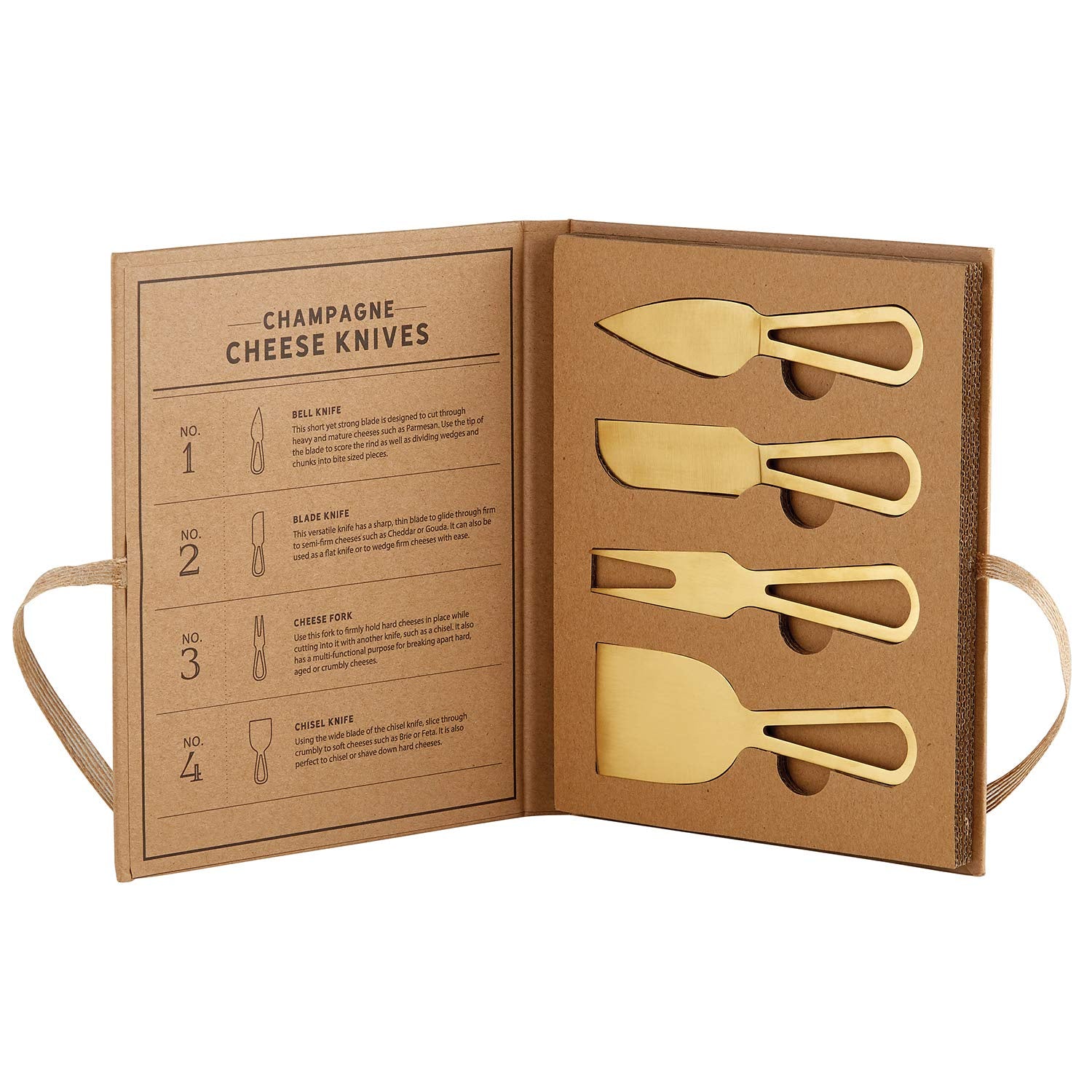 Santa Barbara Champagne Cheese Knives Set