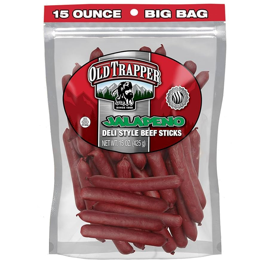 Old Trapper Deli Style Beef Sticks Jalapeno 15oz