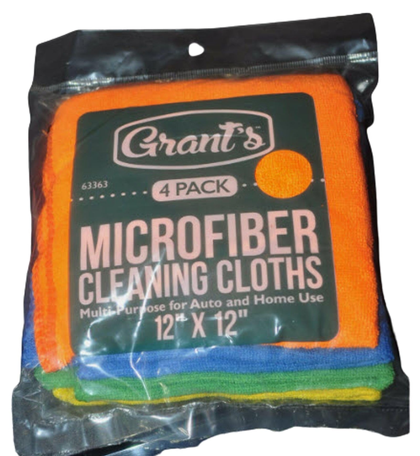 Grant's Microfiber Cleaning Cloth 4pk 12x12