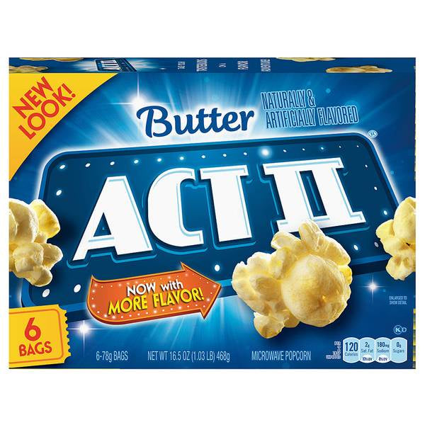 Act II Butter Popcorn 6pk