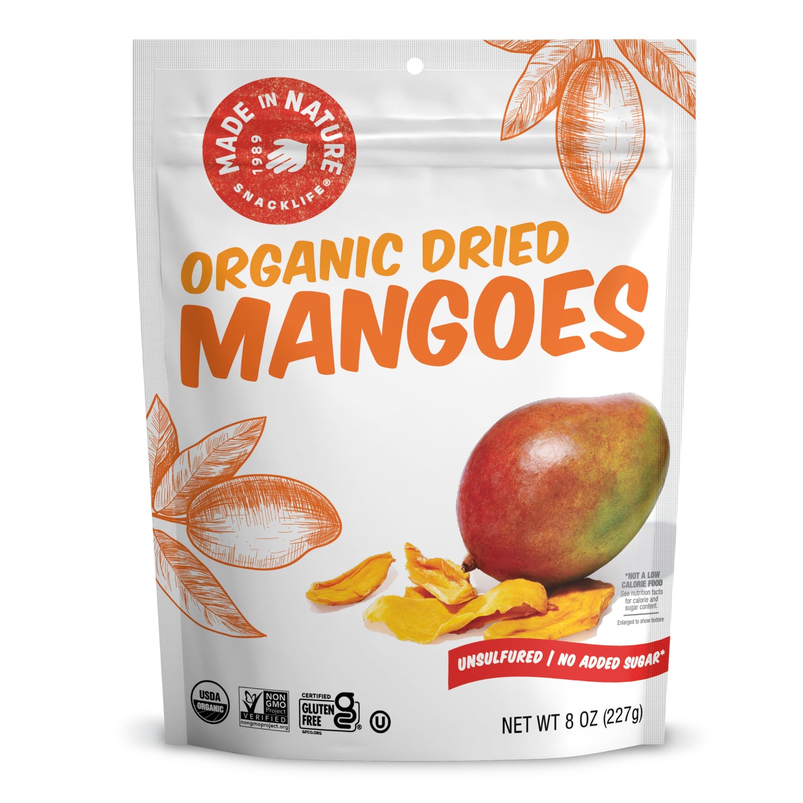 Made in Nature Organic Dried Fruit Mango 8oz
