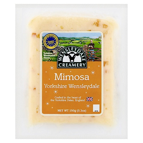 Wensleydale Creamery Mimosa Yorkshire Cheese w/Orange 5.3oz