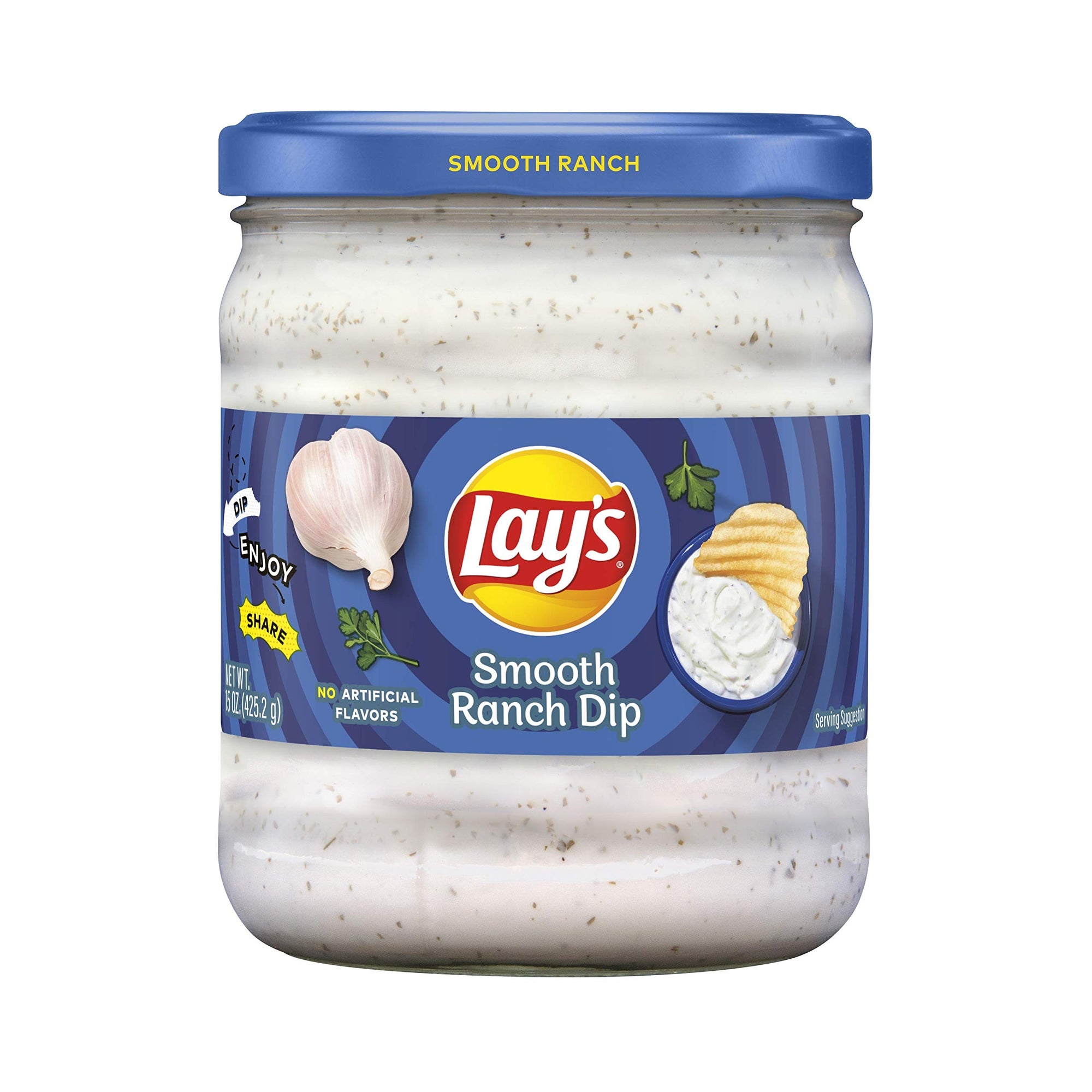 Lays Smooth Ranch Dip 15 Oz.