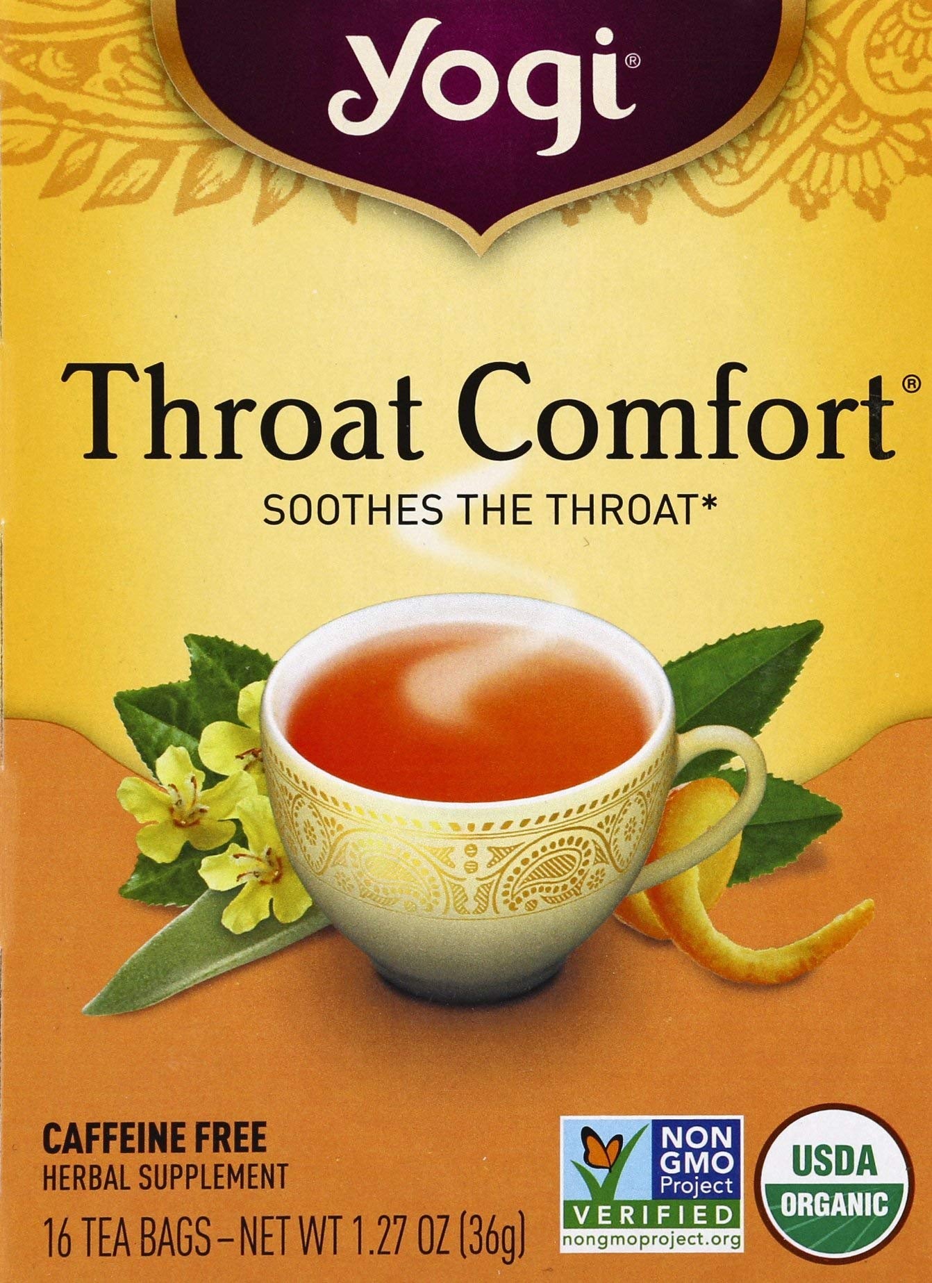 Yogi Throat Comfort Tea 16ct