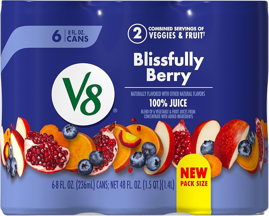 V8 Blends Blissfully Berry 8oz 6pk