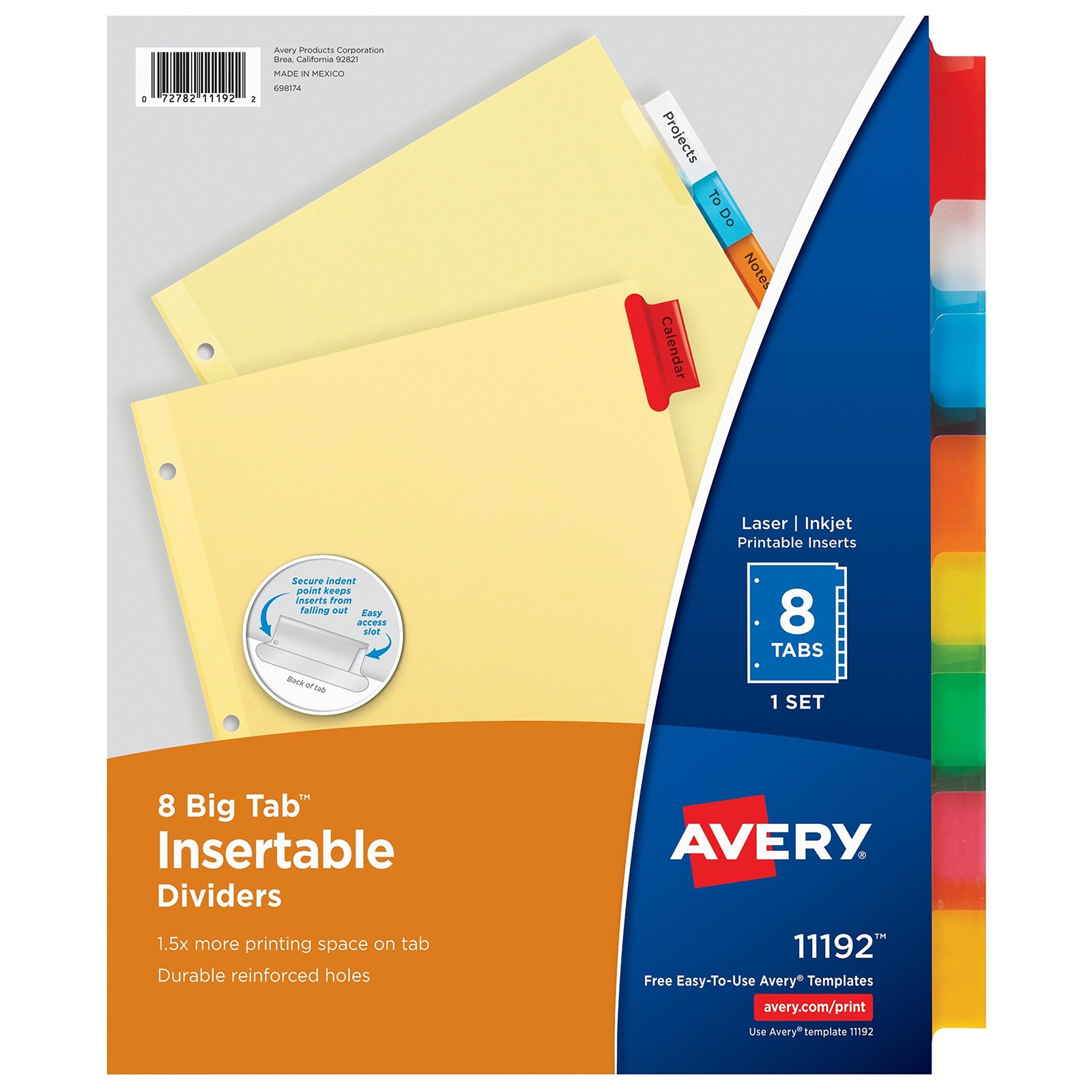Avery Tab Dividers 8ct
