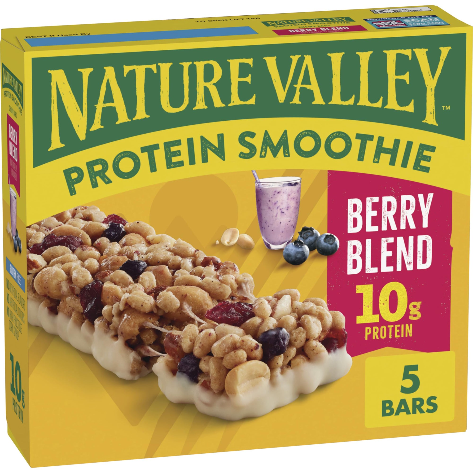 Nature Valley Protein Smoothie Berry Bar 5ct