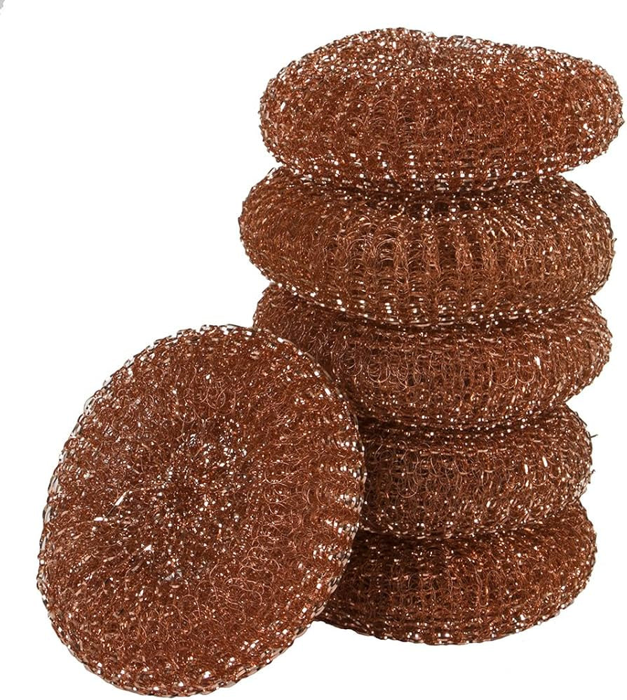 Copper Pot Scourers 6pk