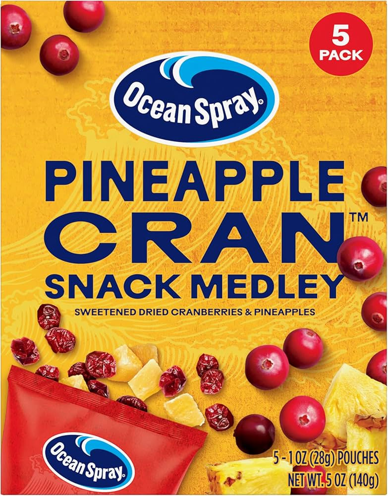 Ocean Spray Pineapple Cranberry Snack 5pk