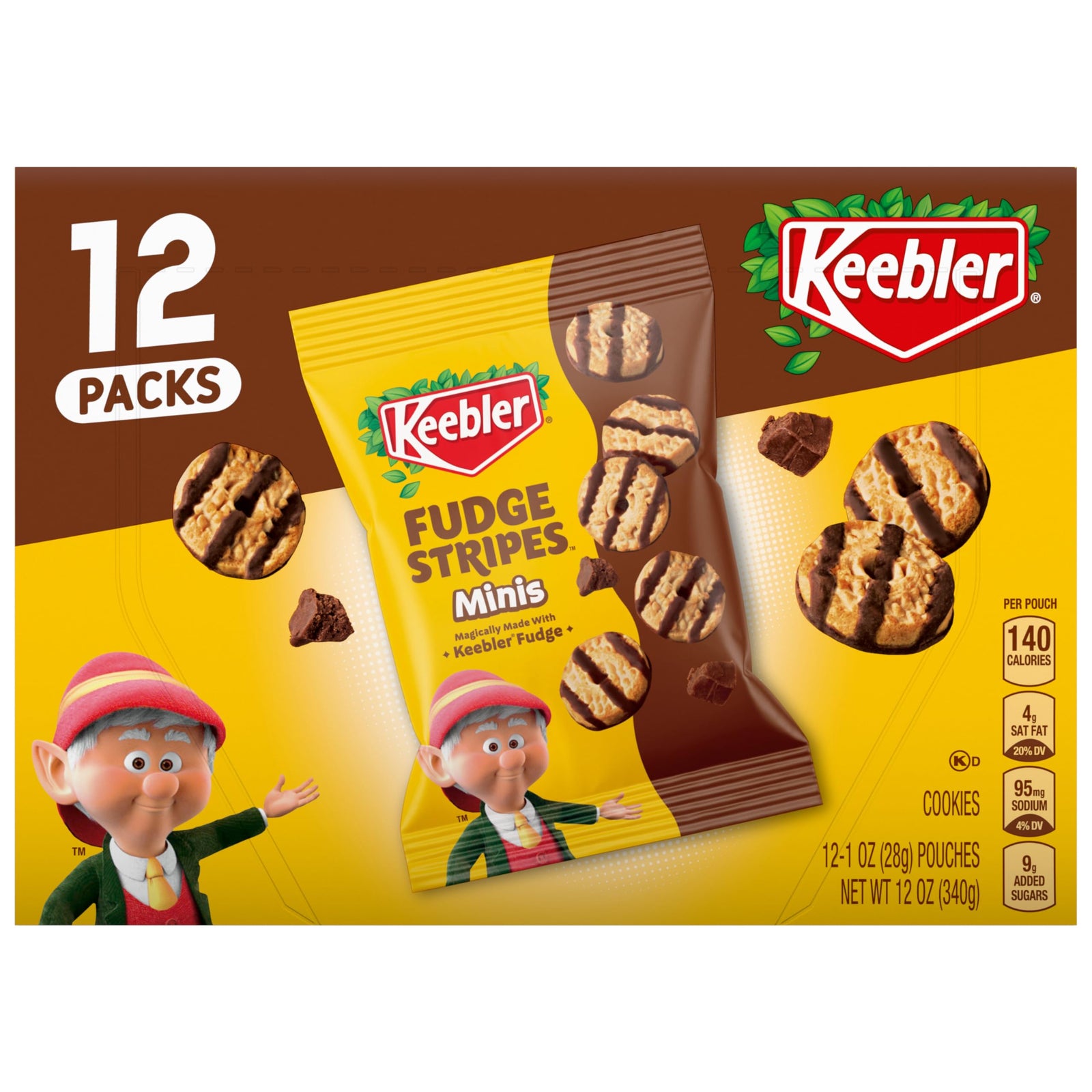 Keebler Fudge Stripe Cookie Minis 12packs