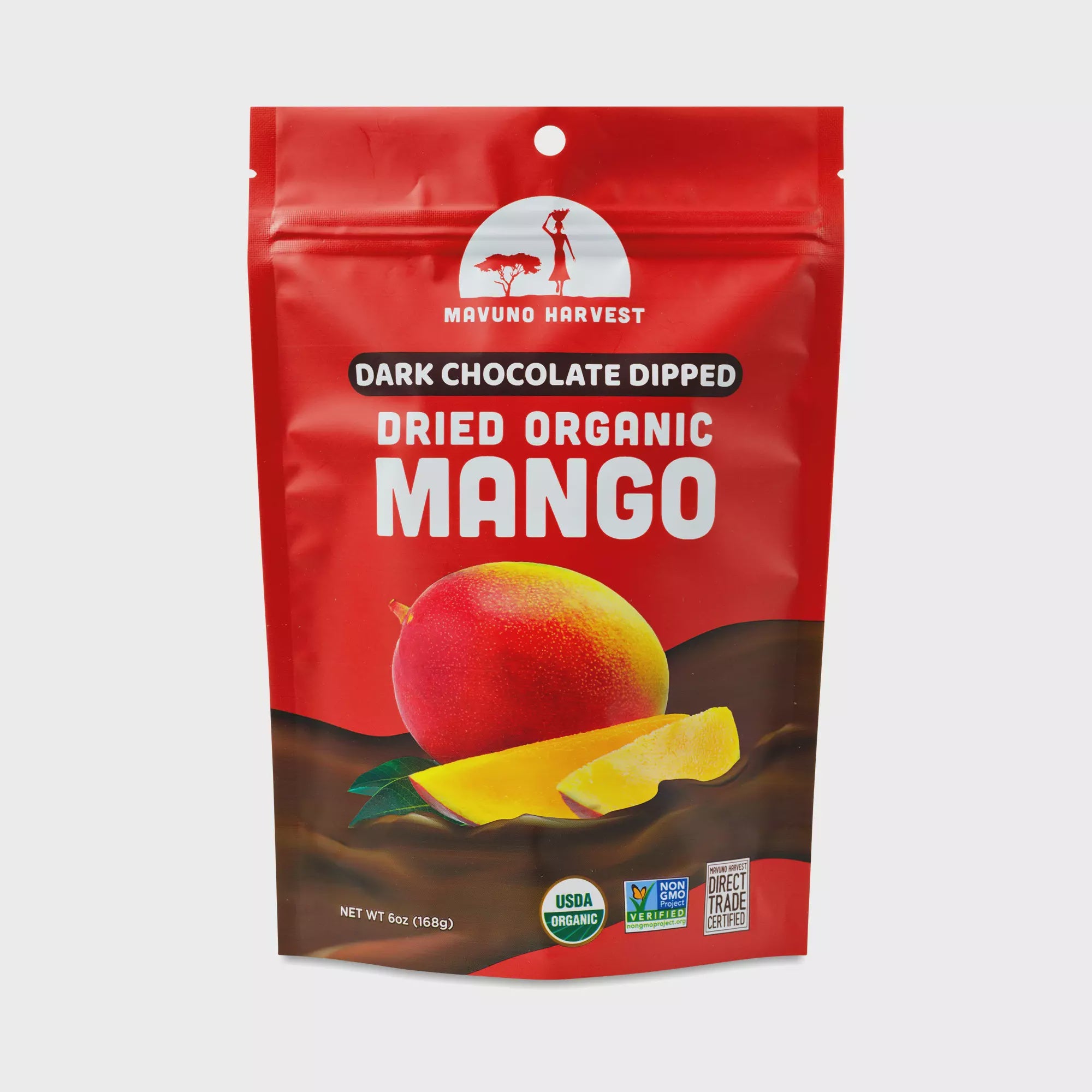 Mavuno Market Chocolate Dipped Dried Mango 6 oz.