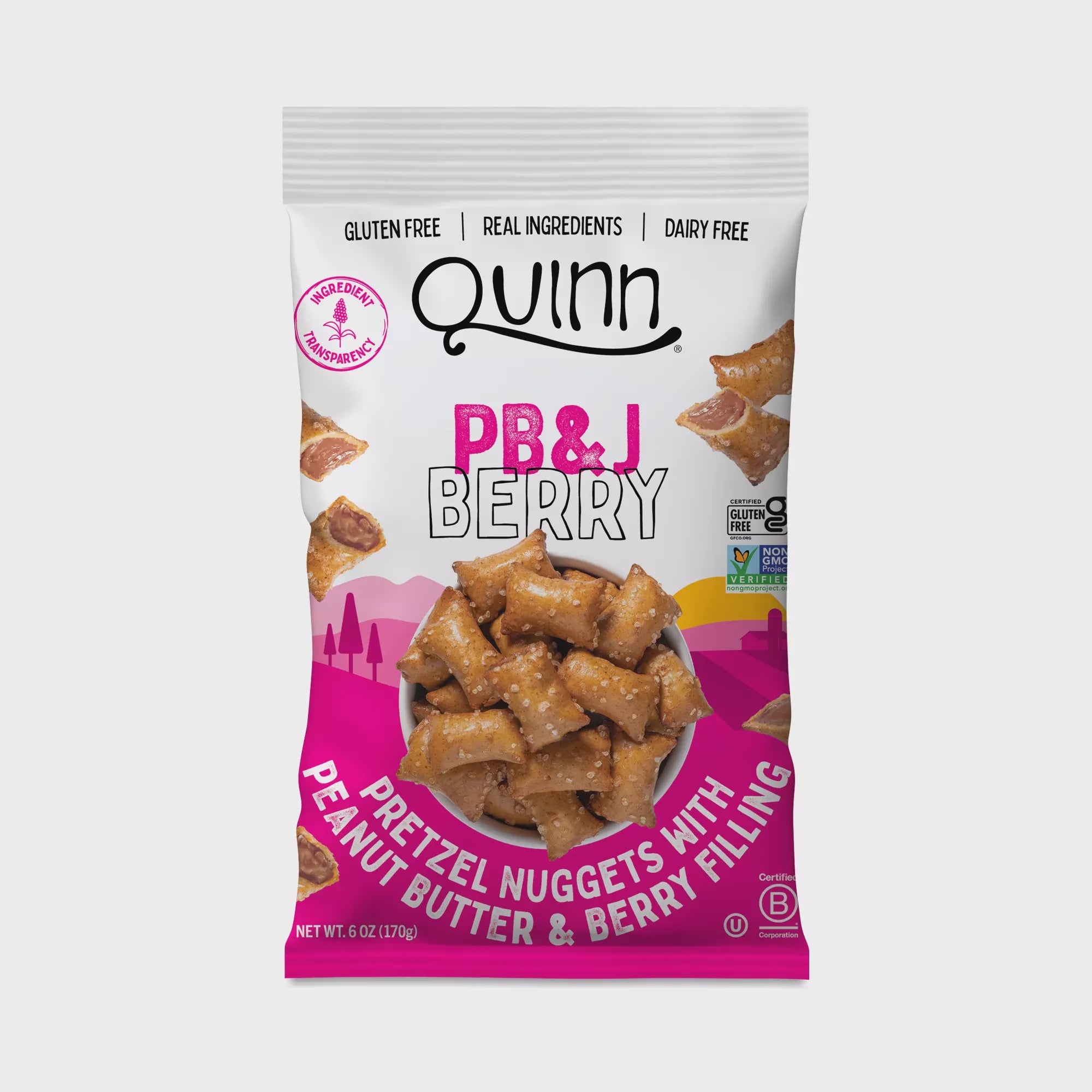 Quinn PB&J Berry Filled Pretzel Nuggets