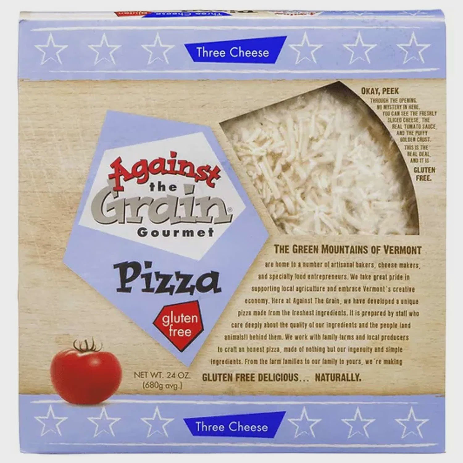 Against The Grain Gluten Free Three Cheese Pizza 24oz