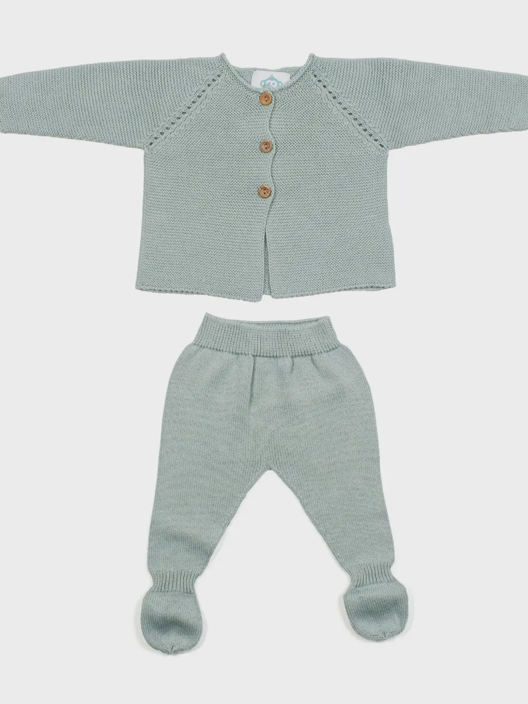 micu micu MintPant & Cardigan Set 3-6 mth