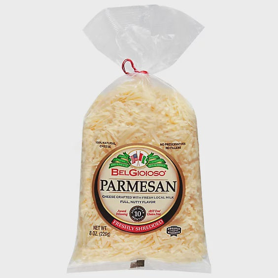 Belgioioso Shredded Parmesan Bag 8oz