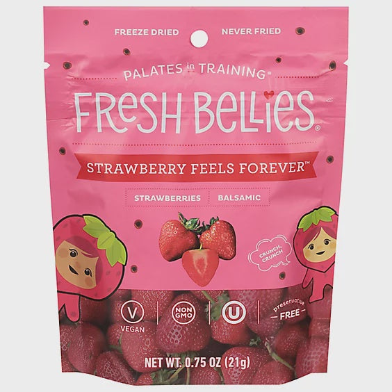 Fresh Bellies Freeze Dried Strawberries .75 oz.