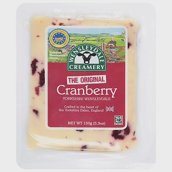 Wensleydale Creamery Cheese with Cranberries 5.3oz