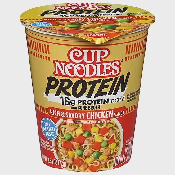 NIssan Cup Noodles Protein Rich Savory Chicken 2.54oz