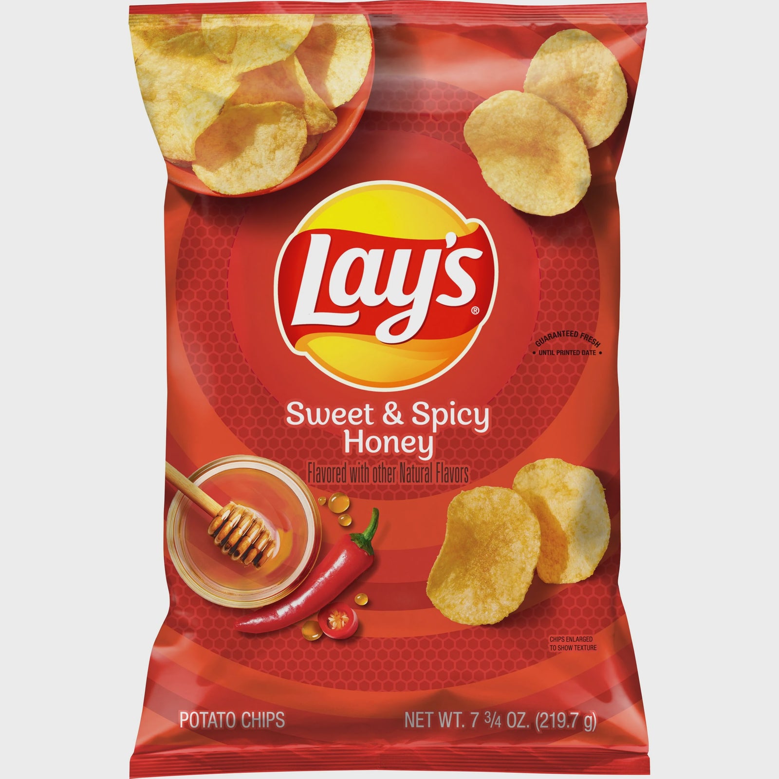 Lays Sweet & Spicy Honey Potato Chips 7.75 oz.