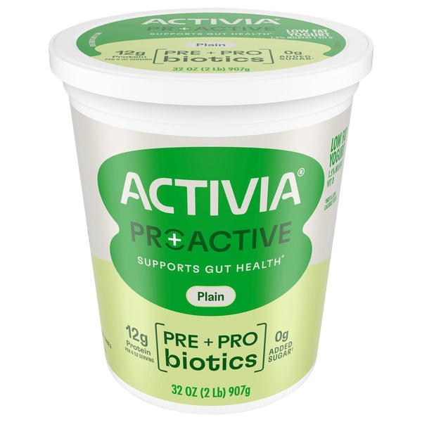 Dannon Activia Proactive Plain Yogurt 32oz