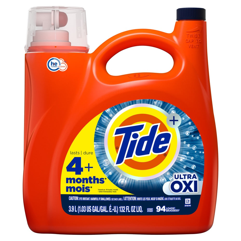 Tide Liquid Laundry Soap Oxi Odor 132 oz