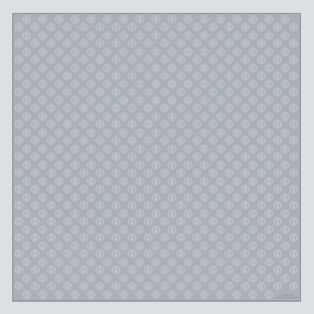 Carlos Ferdinand Fringed Monogram Grey