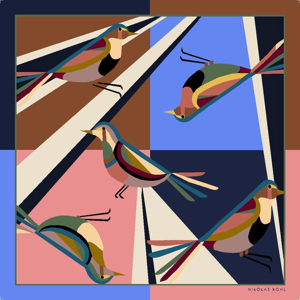 Nikolas Kohl Oiseaux Pink