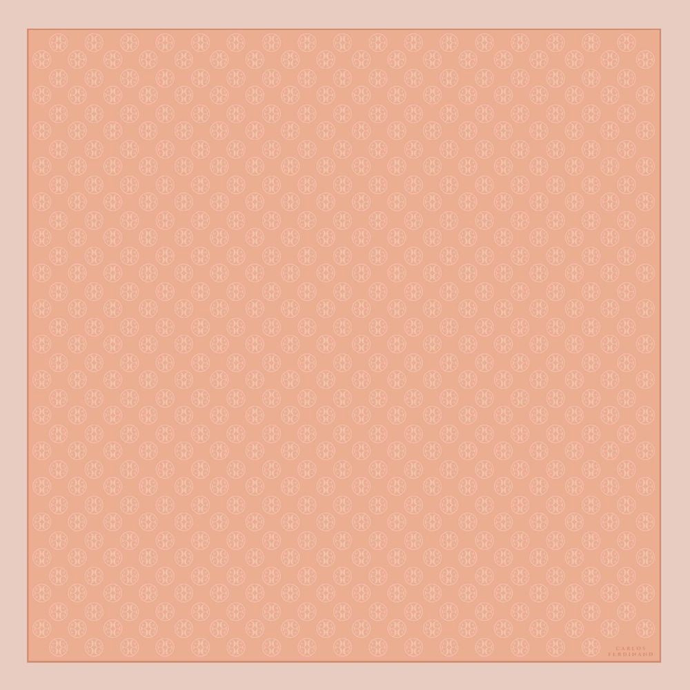 Carlos Ferdinand Fringed Monogram Peach