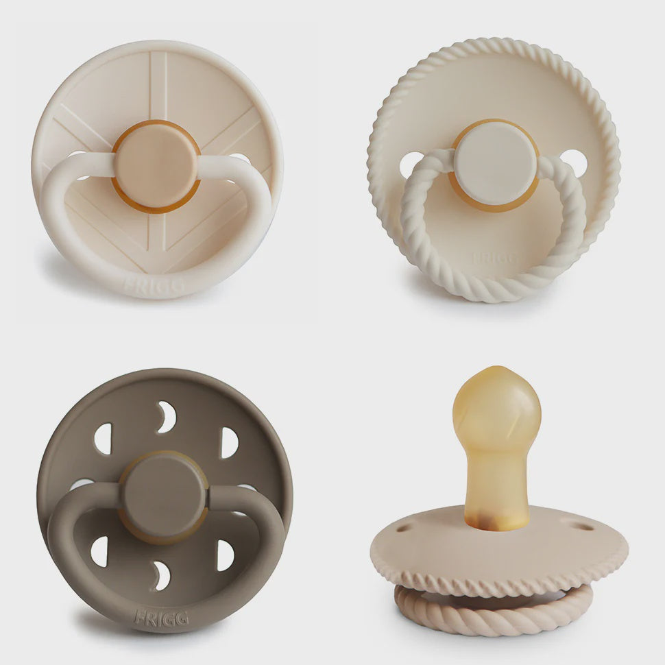 Frigg Pacifier Natural 4 pack Crystal Sparkling 0-6 mth