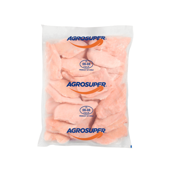 Agro Super Boneless Skinless 6oz IQF Frozen Chicken Breasts 10lb Bag