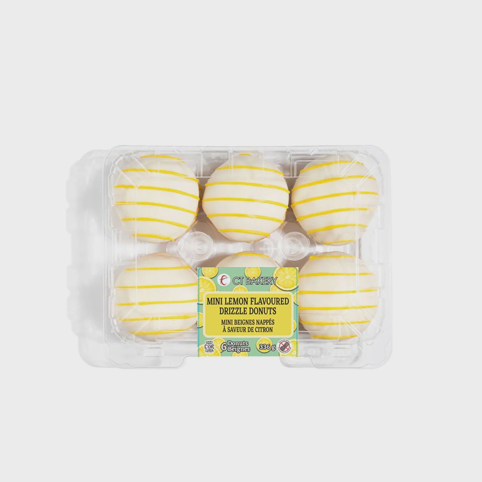CT Bakery Mini Lemon Filled Donuts 6 ct