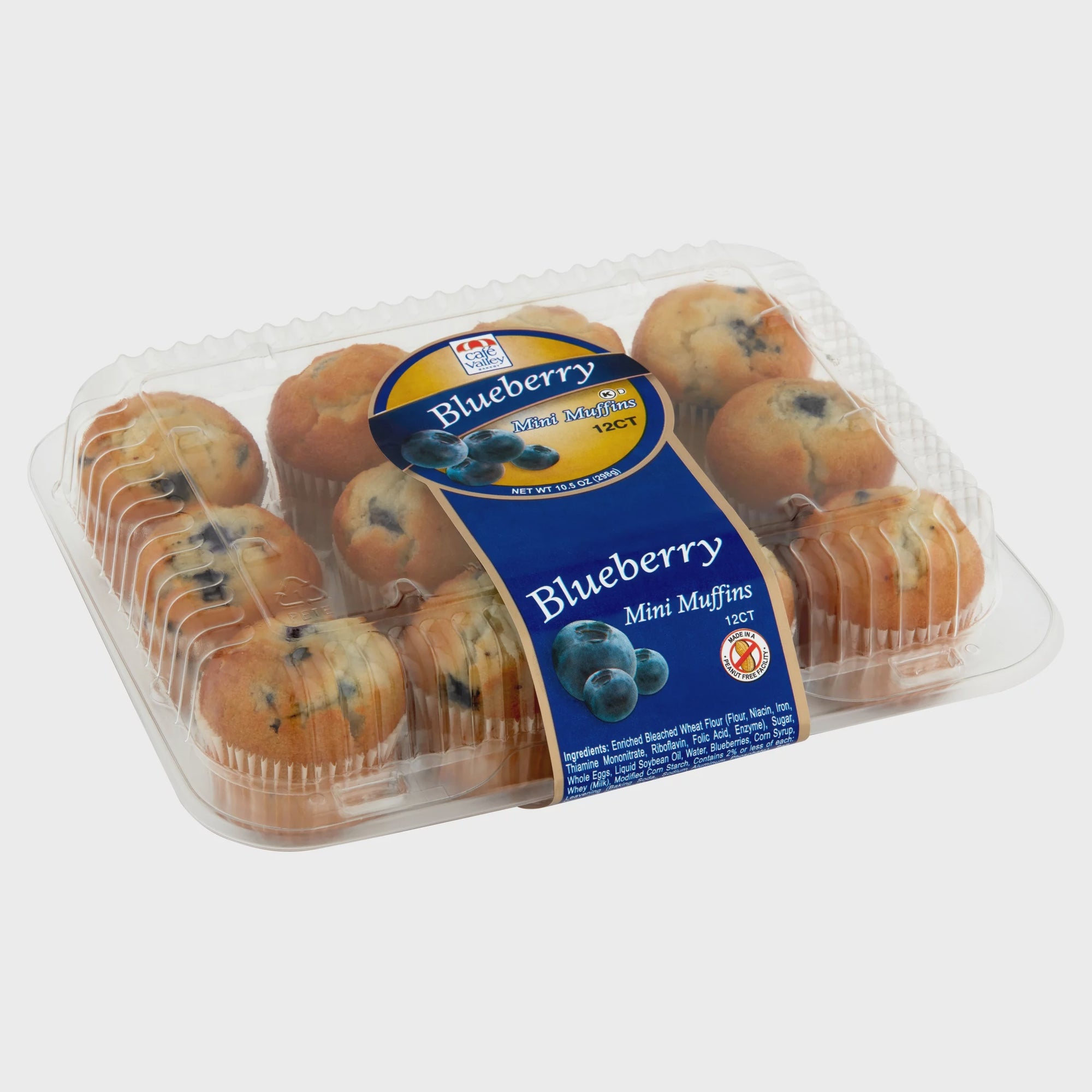 Cafe Valley Mini Blueberry Muffin 10oz