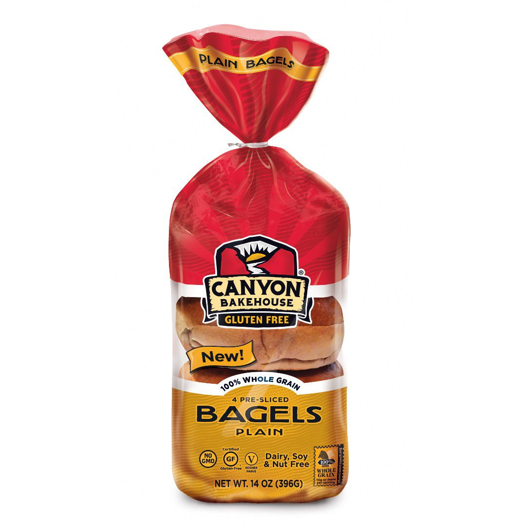 Canyon Gluten Free Plain Bagel 14oz.