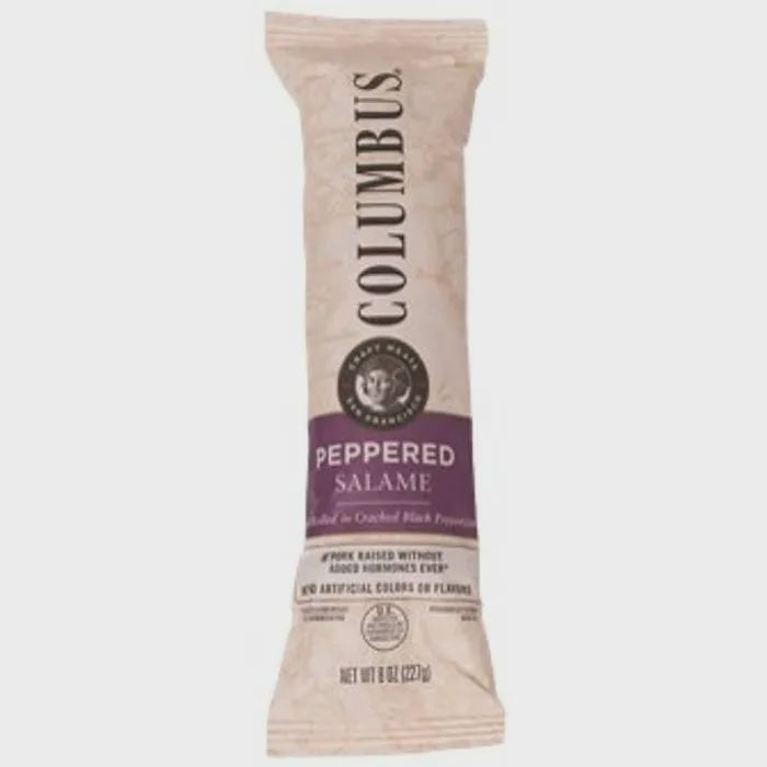 Columbus Peppered Salami Chub 8 oz