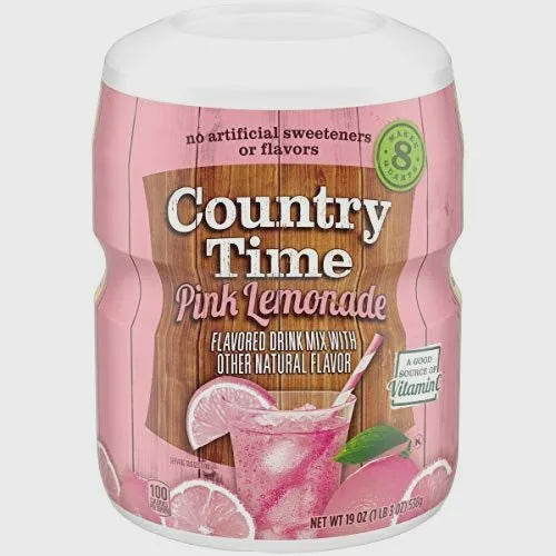 Country Time Pink Lemonade Mix 19oz