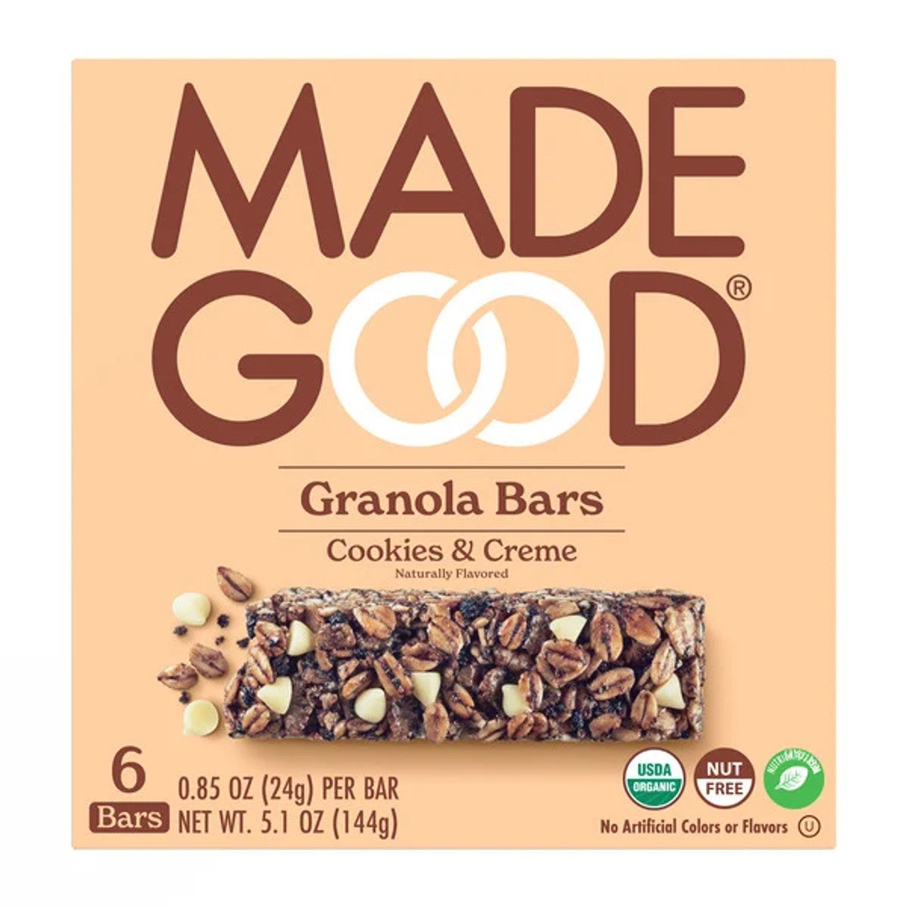 Made Good  Granola Bars Cookies & Creme 6 Pack