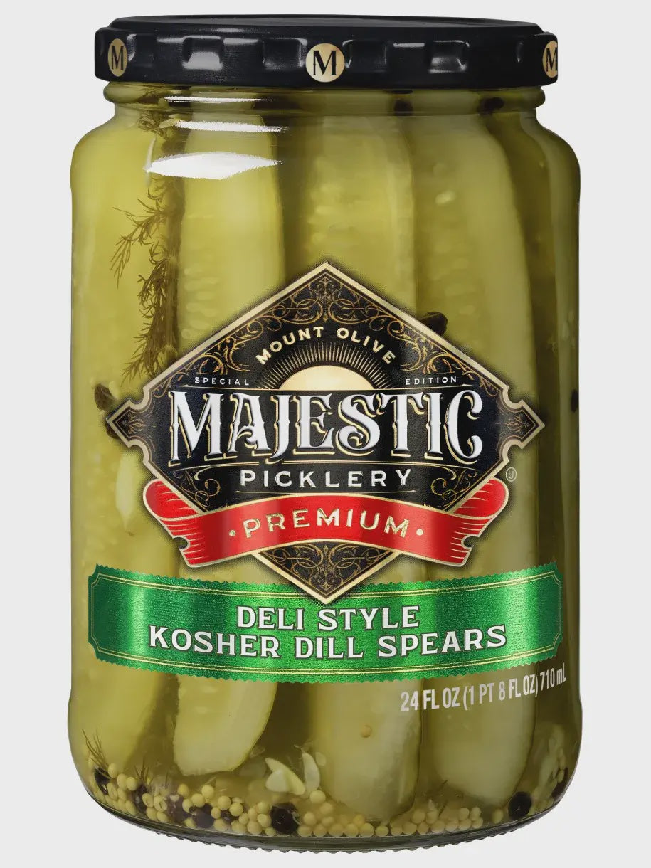 Mt Olive Majestic Kosher Dill Pickle Spears 24oz