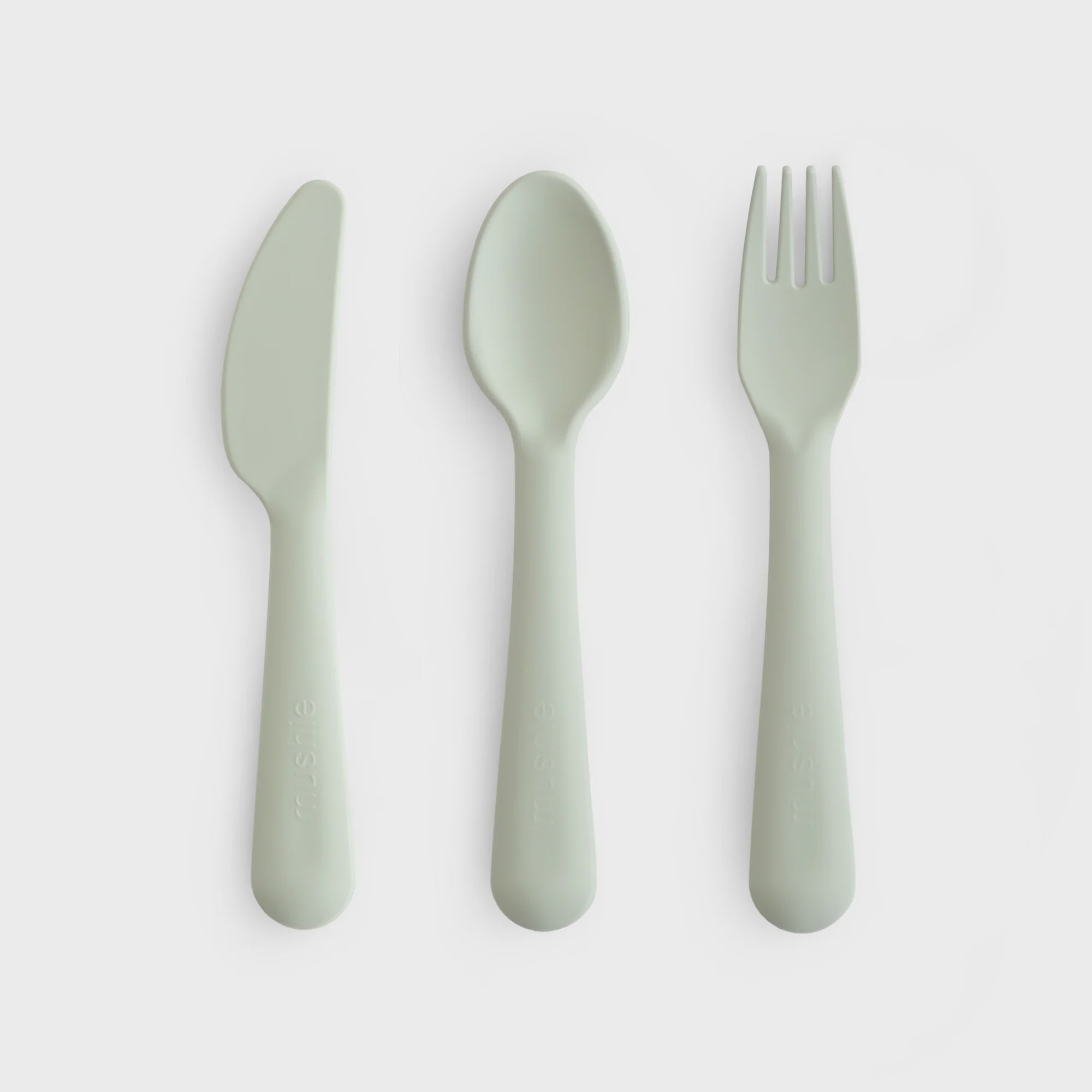 Mushie Cutlery Set Sage