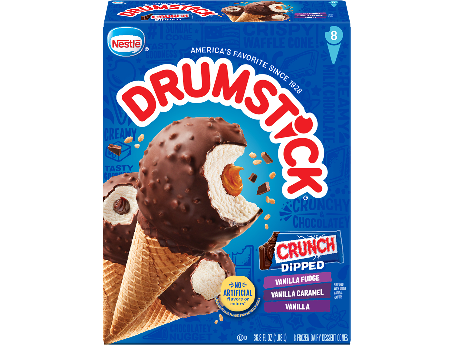 Nestle Drumstick Crunch Dipped 8 ct