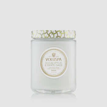 Voluspa Eucalyptus & White Sage Jar Candle 18oz