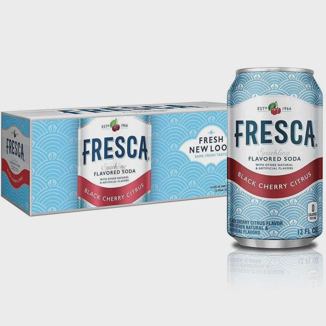 Fresca Sparkling Soda Water Black Cherry Citrus 12pk cans