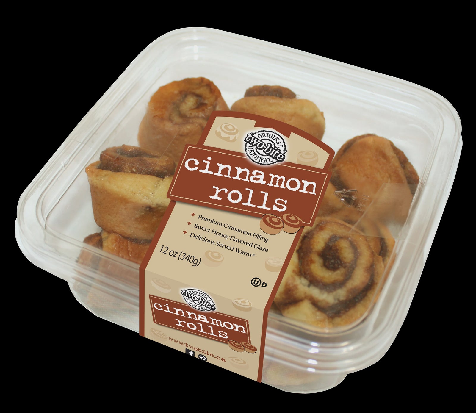 Two Bite Cinnamon Roll Tub 12oz