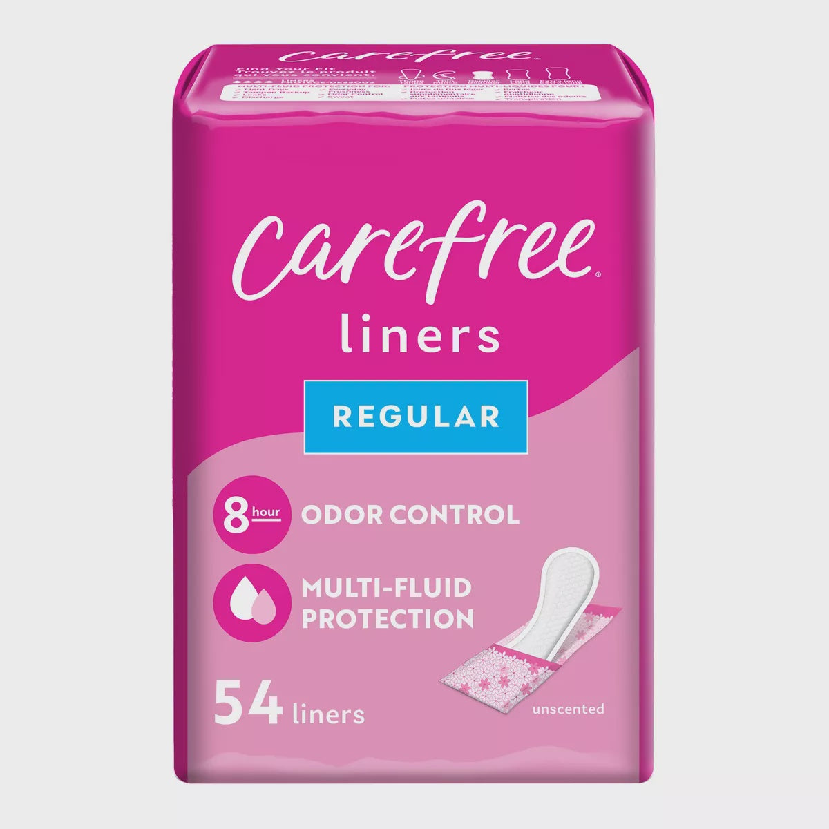 Carefree Regular Liners 54 ct